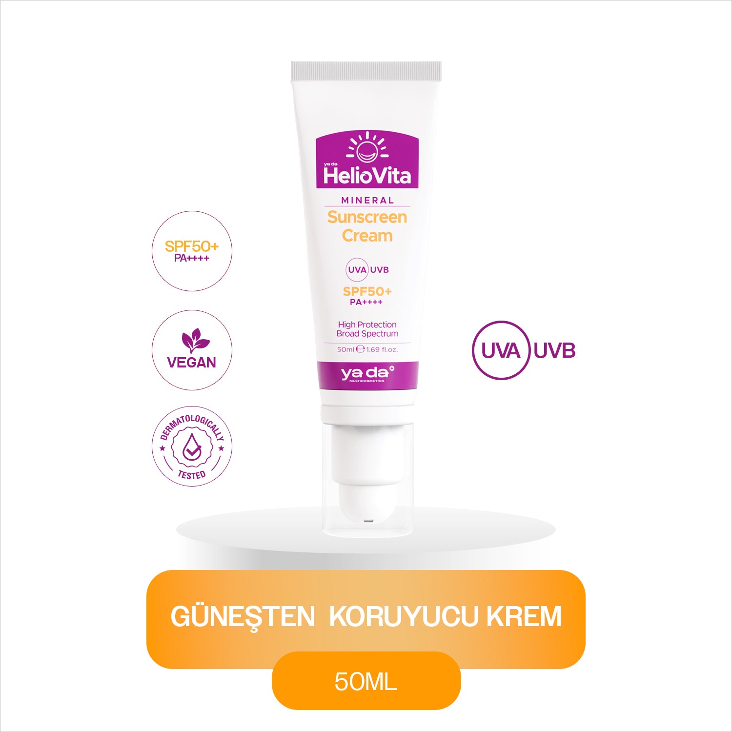 HelioVita %100 Mineral Güneşten Koruyucu Krem (50 ml)