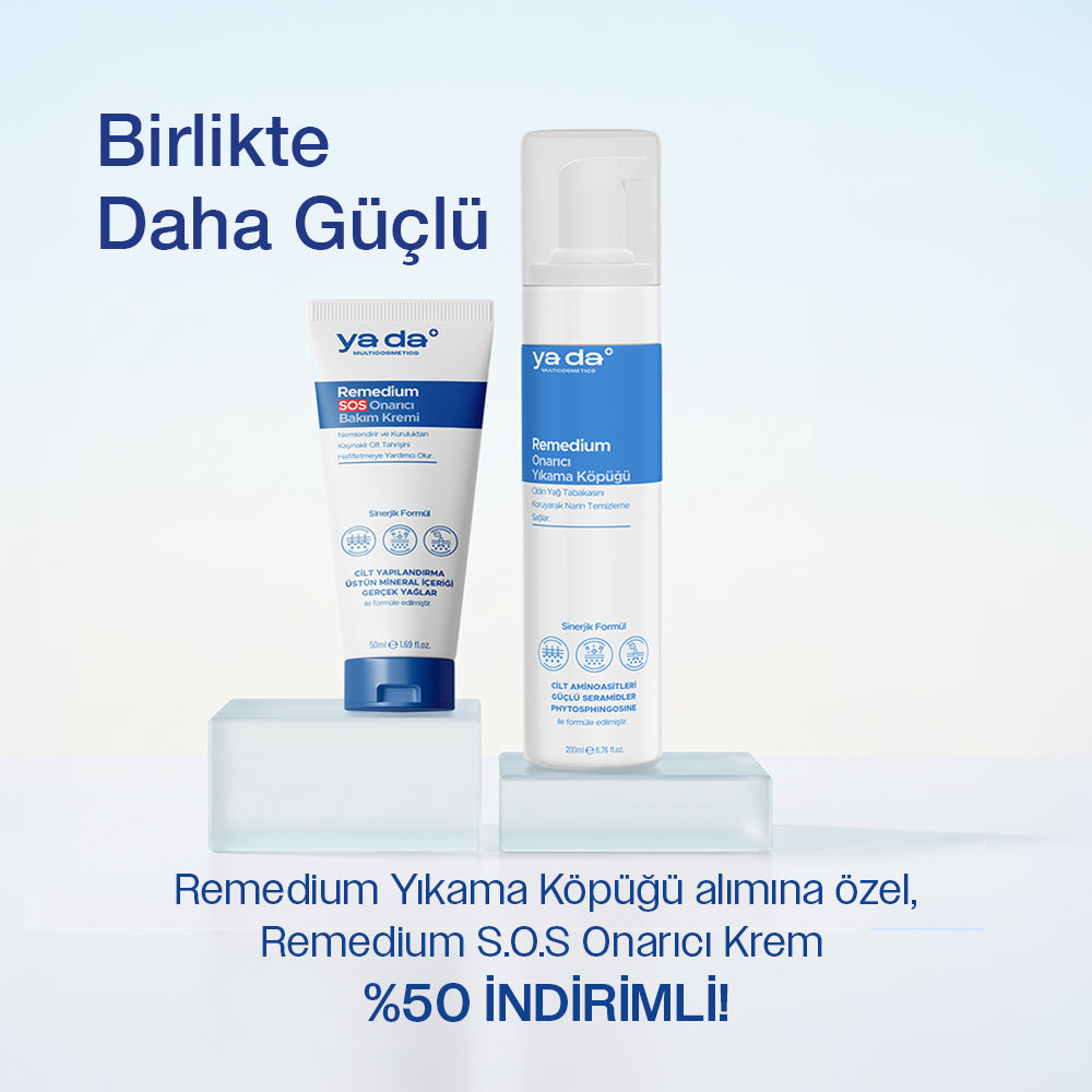 Remedium Onarıcı Yıkama Köpüğü & Remedium SOS Cilt Onarıcı ve Yatıştırıcı Cica+ Bakım Kremi
