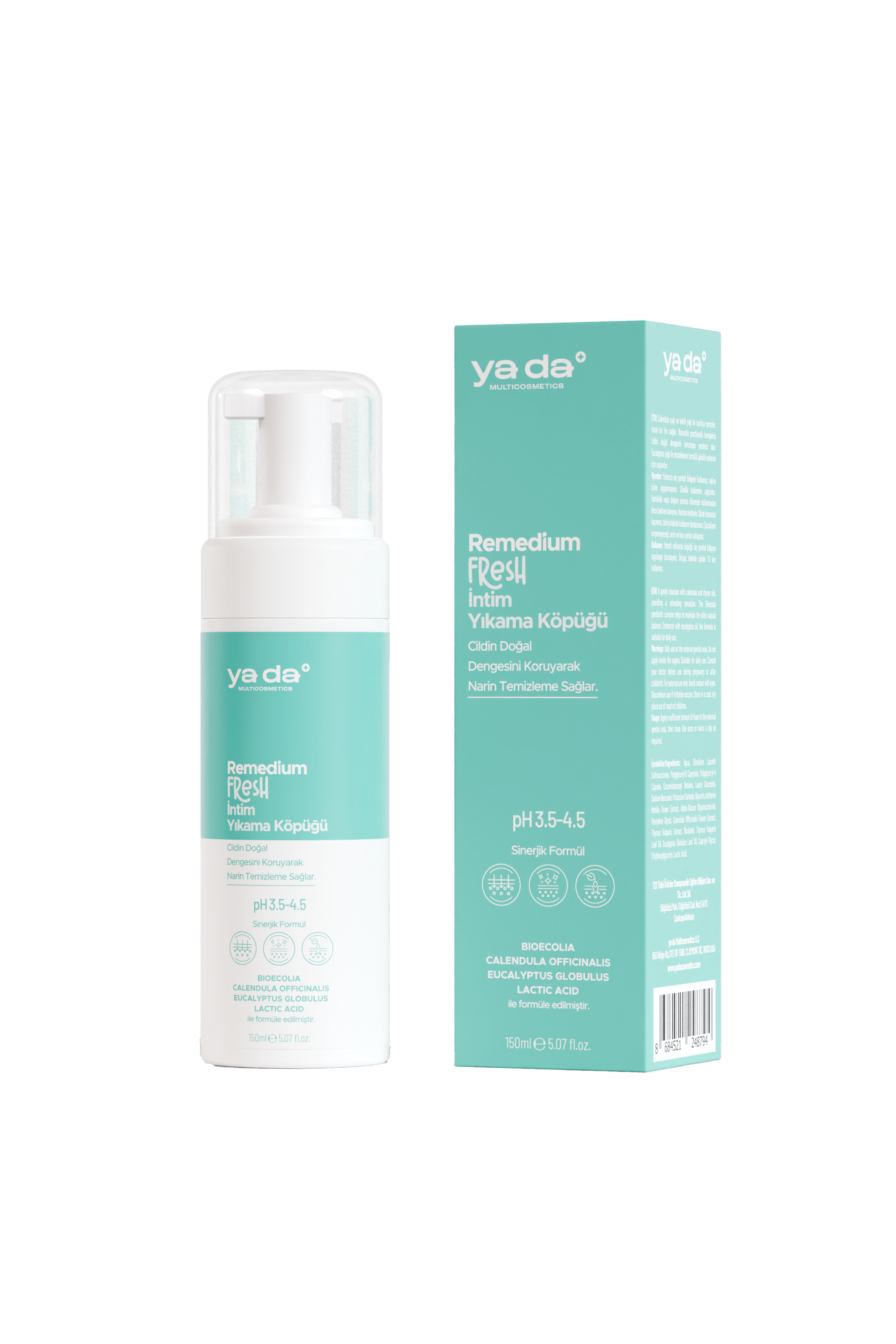 ya da Remedium  Sık Enfeksiyon Yaşayan Cilttlere Destek Fresh İntim Yıkama Köpüğü, 150 ml